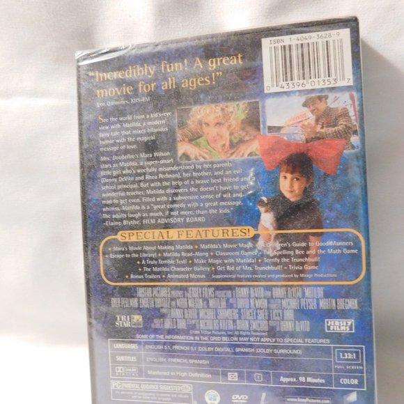 Matilda DVD 2005 Special Edition NEW and SEALED - Picture 2 of 3